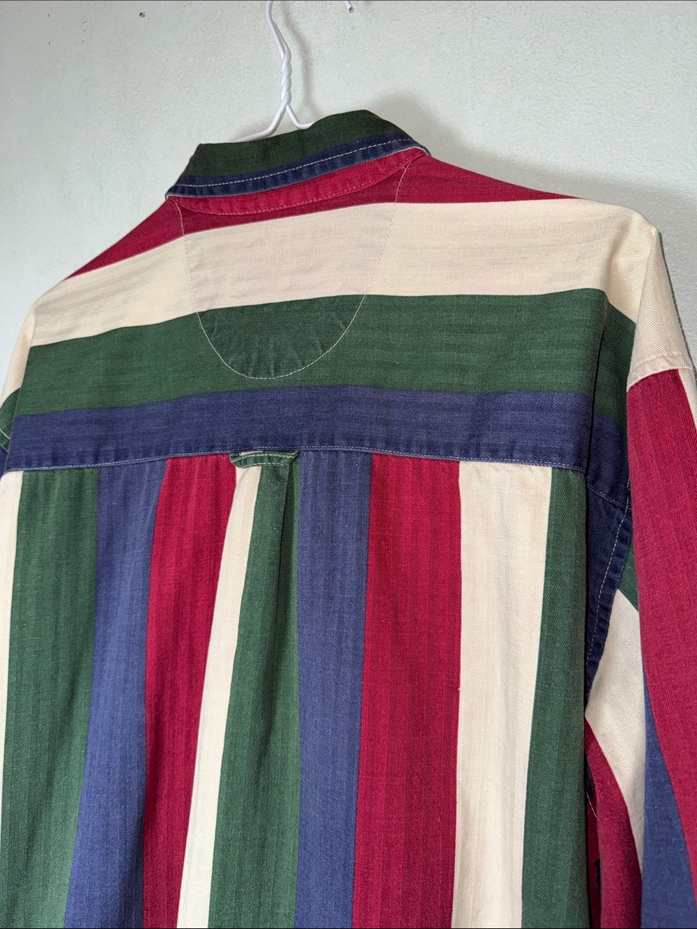 Vintage Coliseum Striped Button-Up Long Sleeve Brushpopper Western 100% Cotton L - Picture 6 of 12